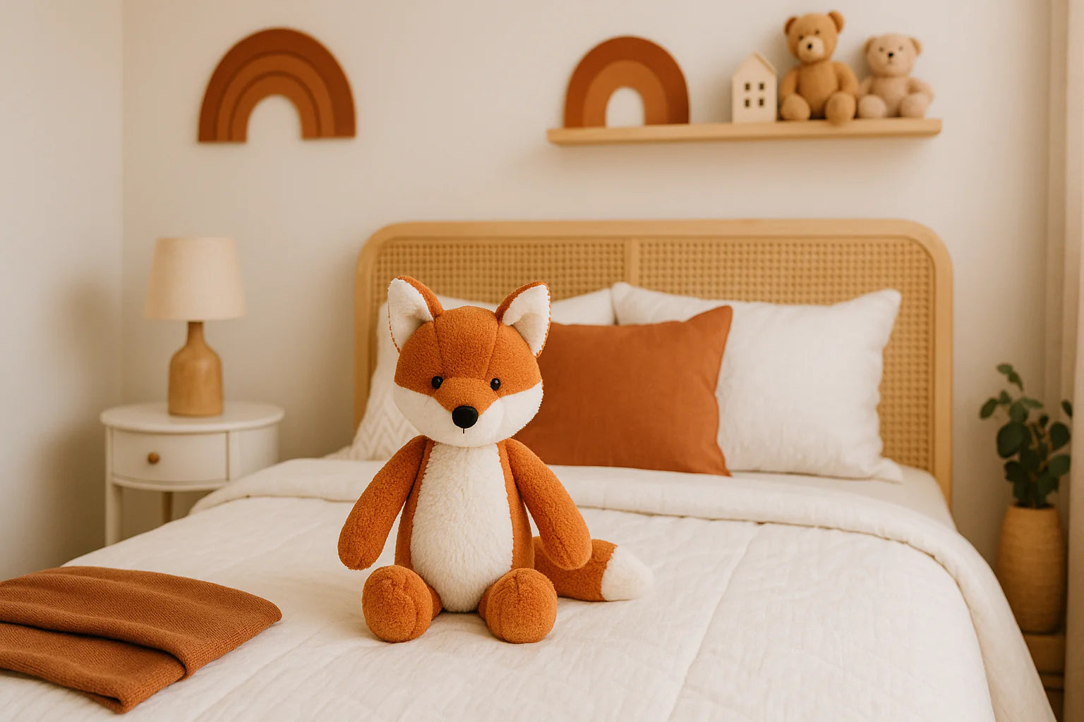 Décorez une chambre avec une peluche renard