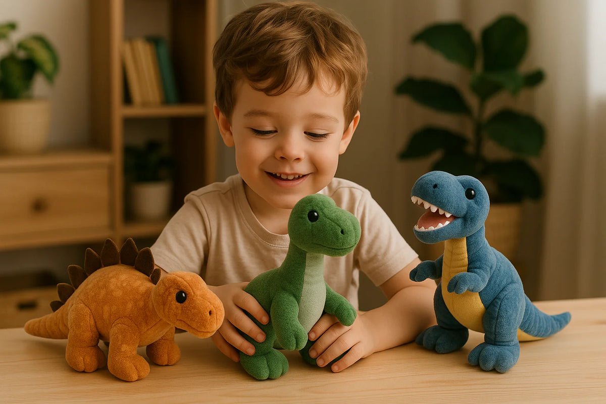 Peluches dinosaure : idéales pour apprendre en jouant Image