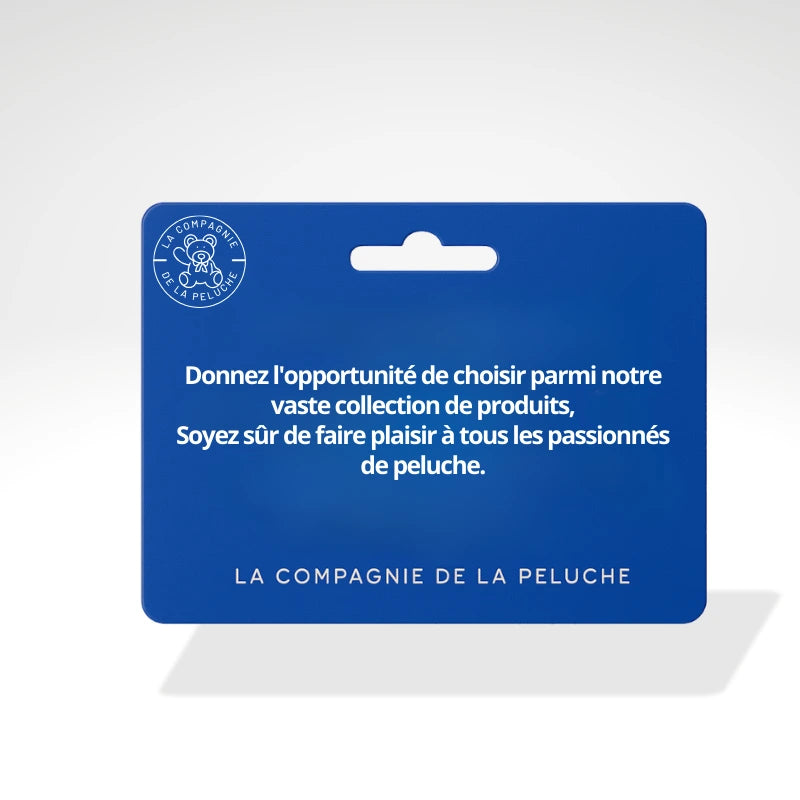 Carte cadeau La Compagnie de la Peluche