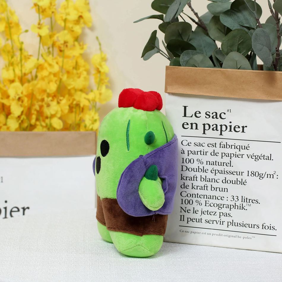 Peluche Spike Brawl Stars douce et colorée enfant