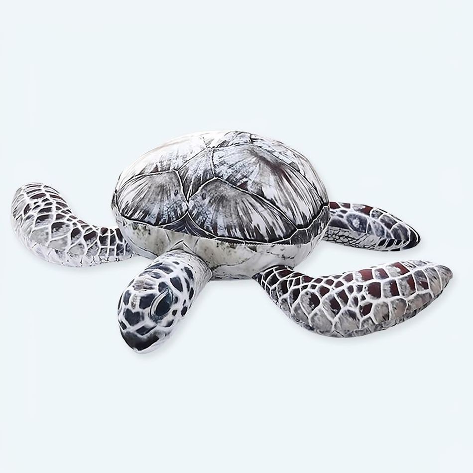 Peluche tortue de mer grise douce océan câlin