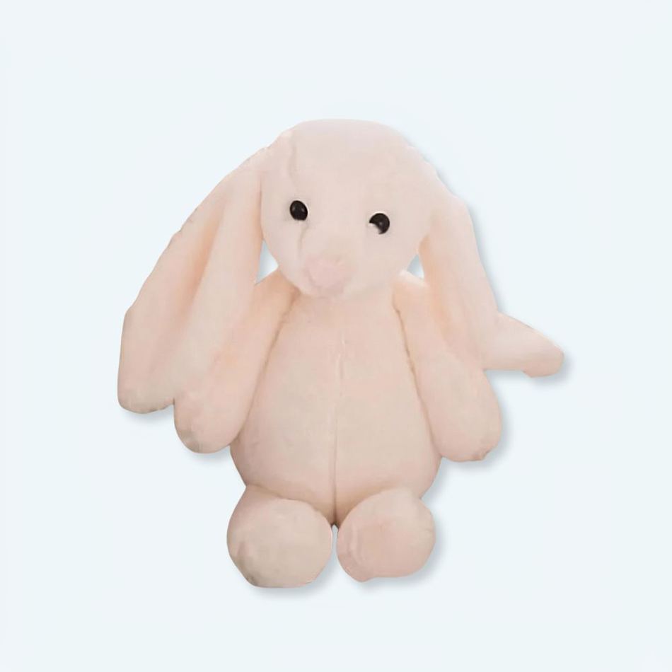 Peluche lapin blanc doux enfant kawaii câlin hiver