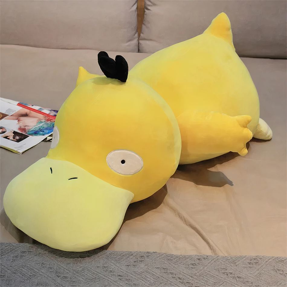 Peluche Pokémon Psykokwak géant jaune doux enfant