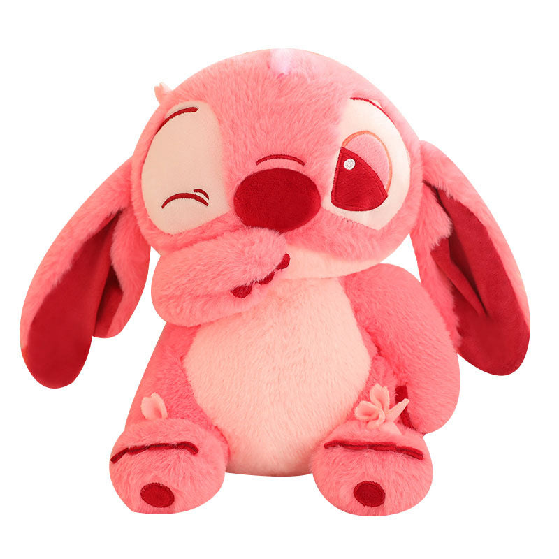 Peluche Stitch Angel rose douce et mignonne avec clin d'œil