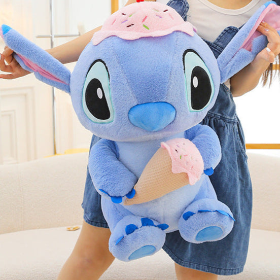 Peluche Stitch bleu douce et mignonne avec glace