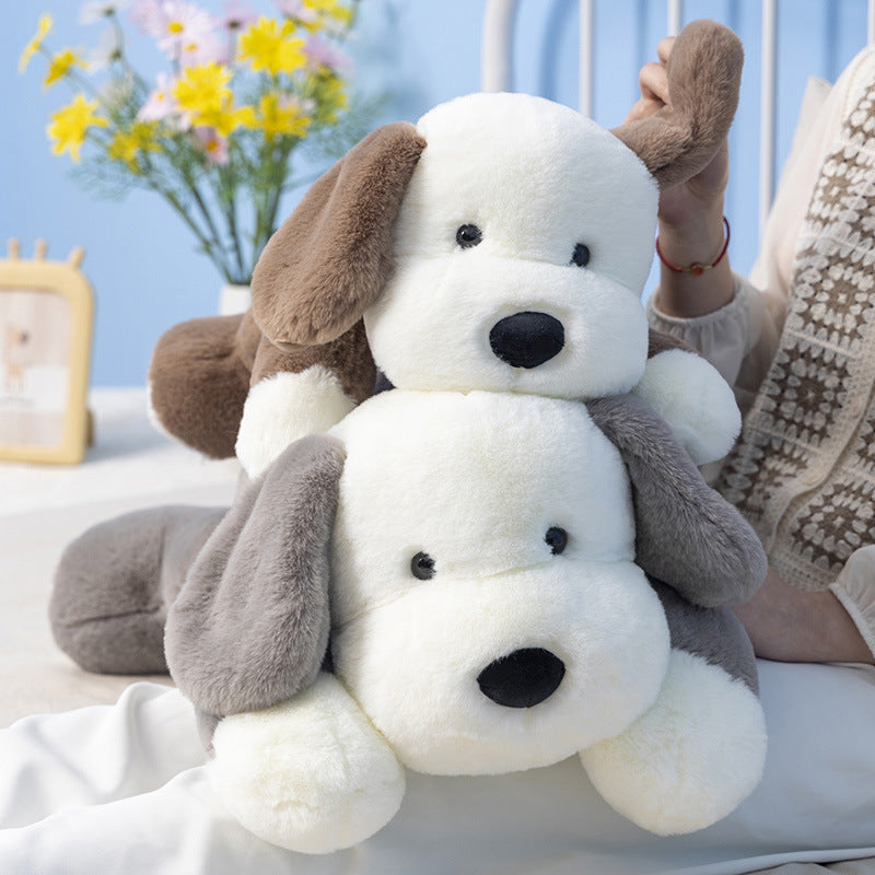 Peluche chien marron toute douce