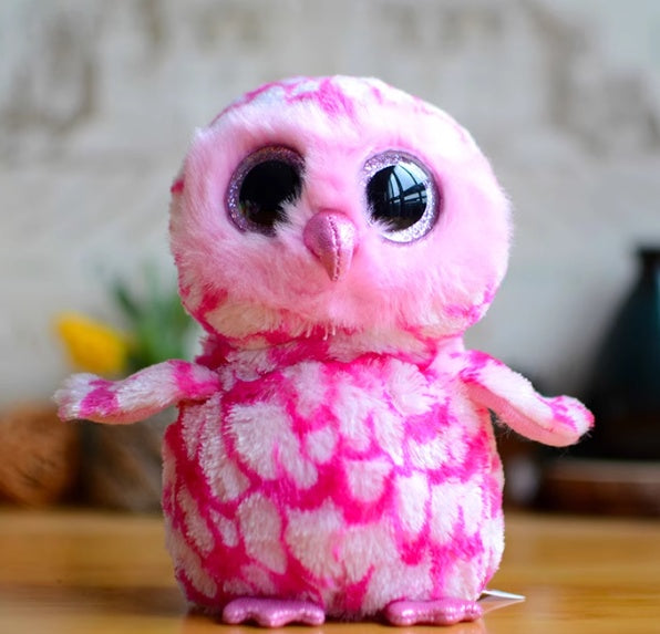 Peluche hibou pastel doux coloré pour chambre enfant