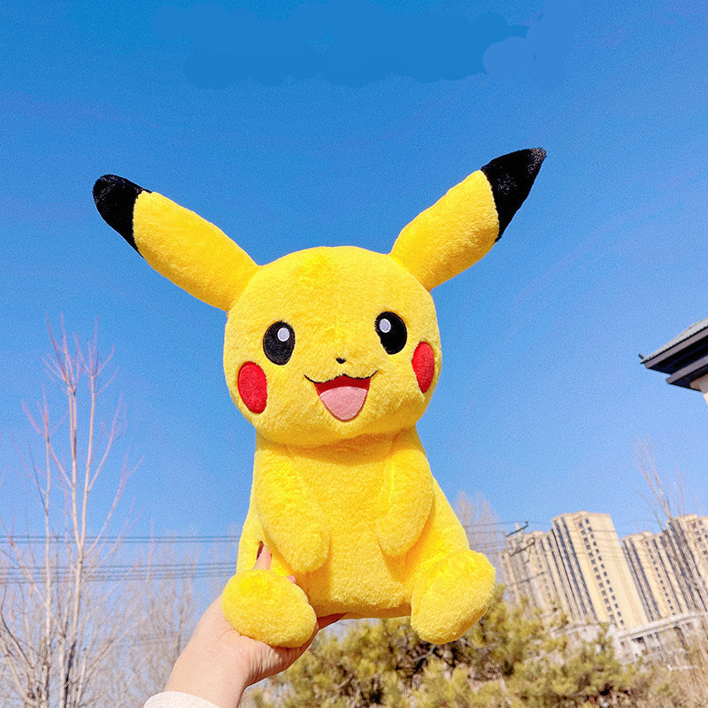 Peluche pikachu pokémon jaune joues rouges