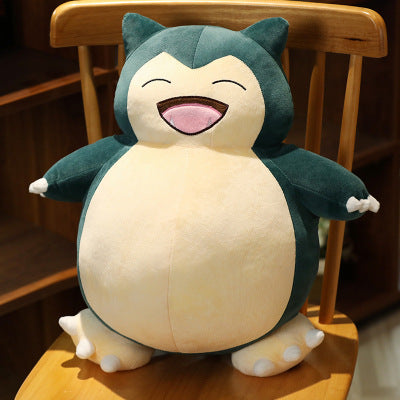 Peluche ronflex pokémon content repos câlin