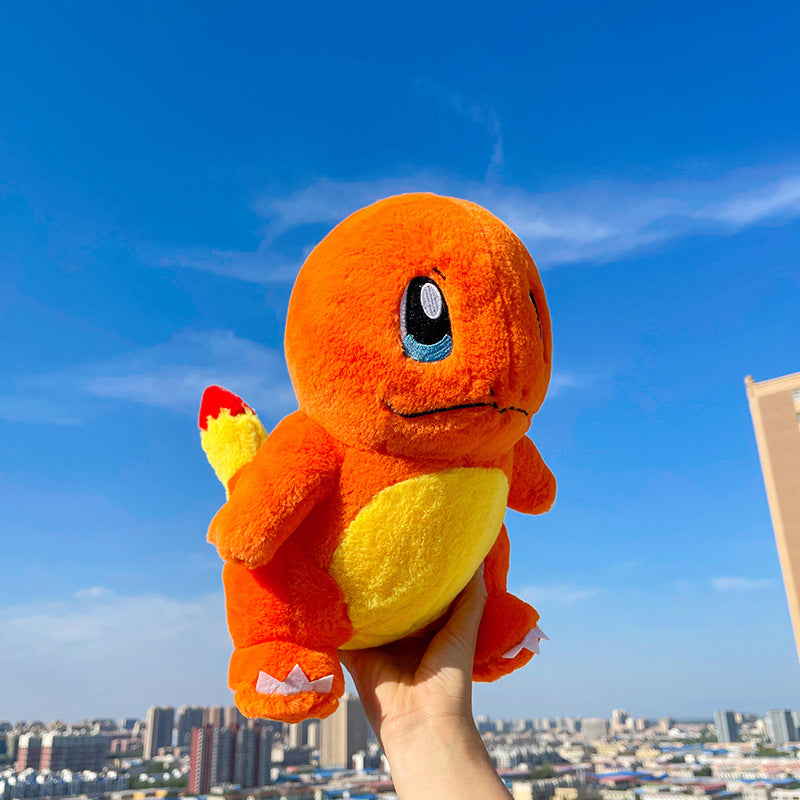 Peluche salamèche pokémon orange feu étincelant