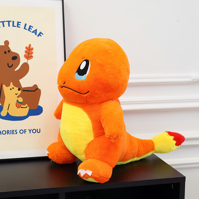 Peluche salamèche pokémon orange feu étincelant