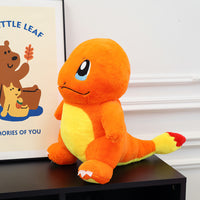 Peluche salamèche pokémon orange feu étincelant