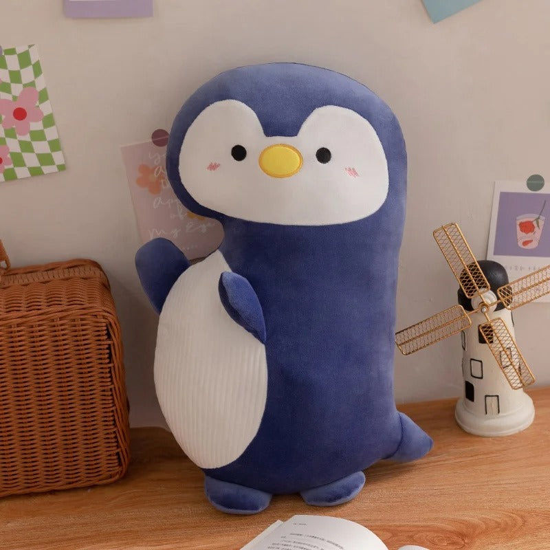 Peluche squishmallow pingouin bleu