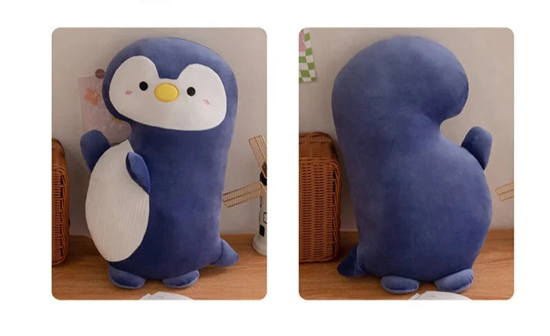 Peluche squishmallow pingouin bleu