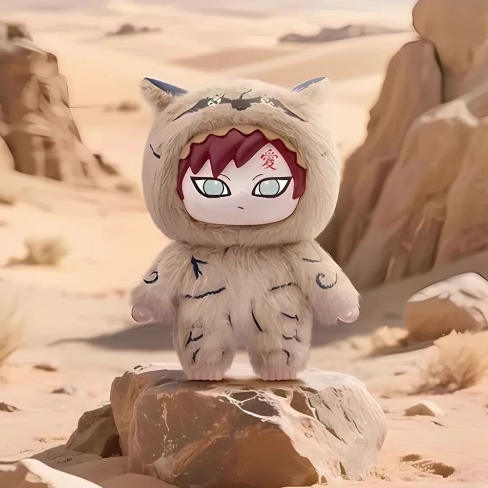 Boîte mystère peluche style Labubu Naruto
