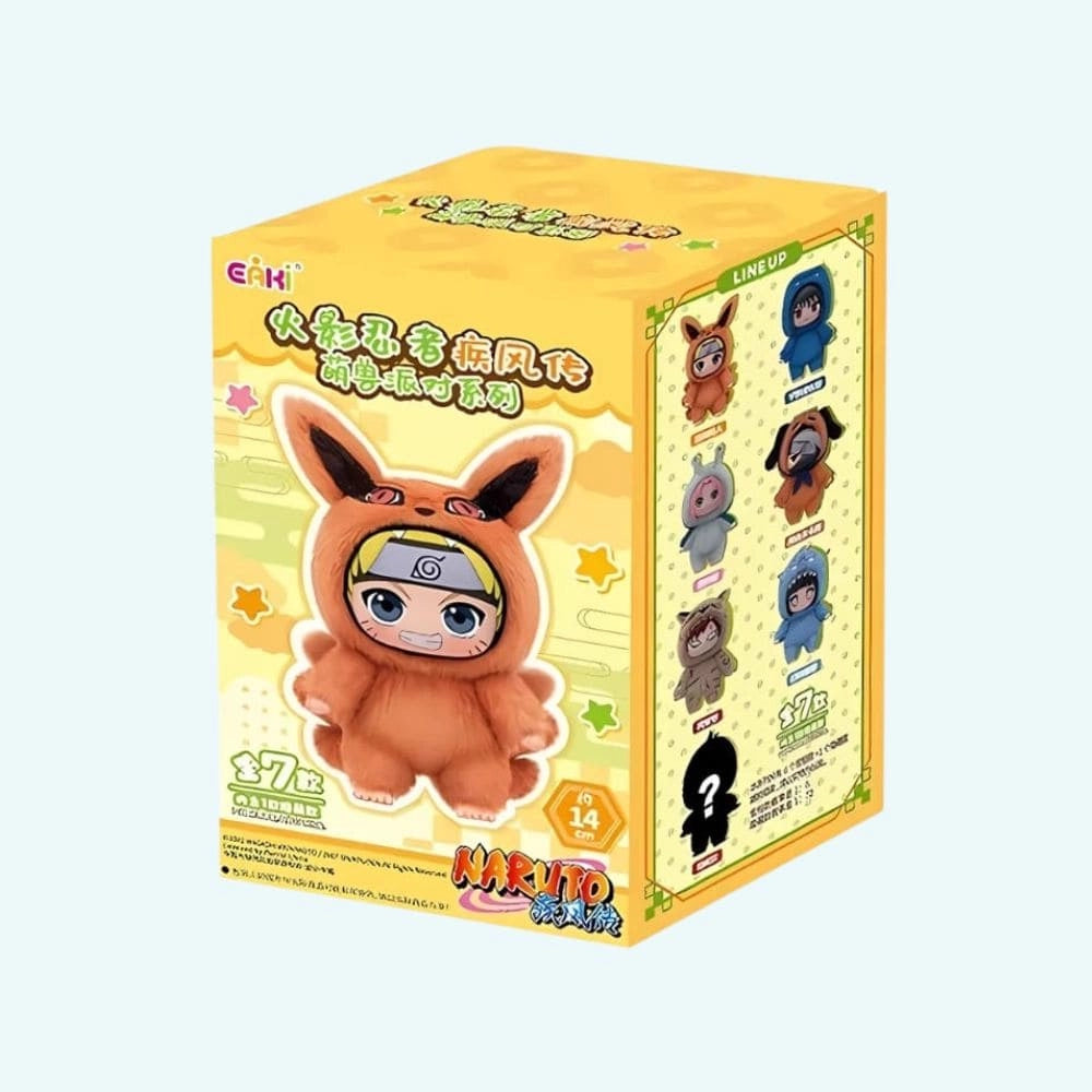 Boîte mystère peluche style Labubu Naruto