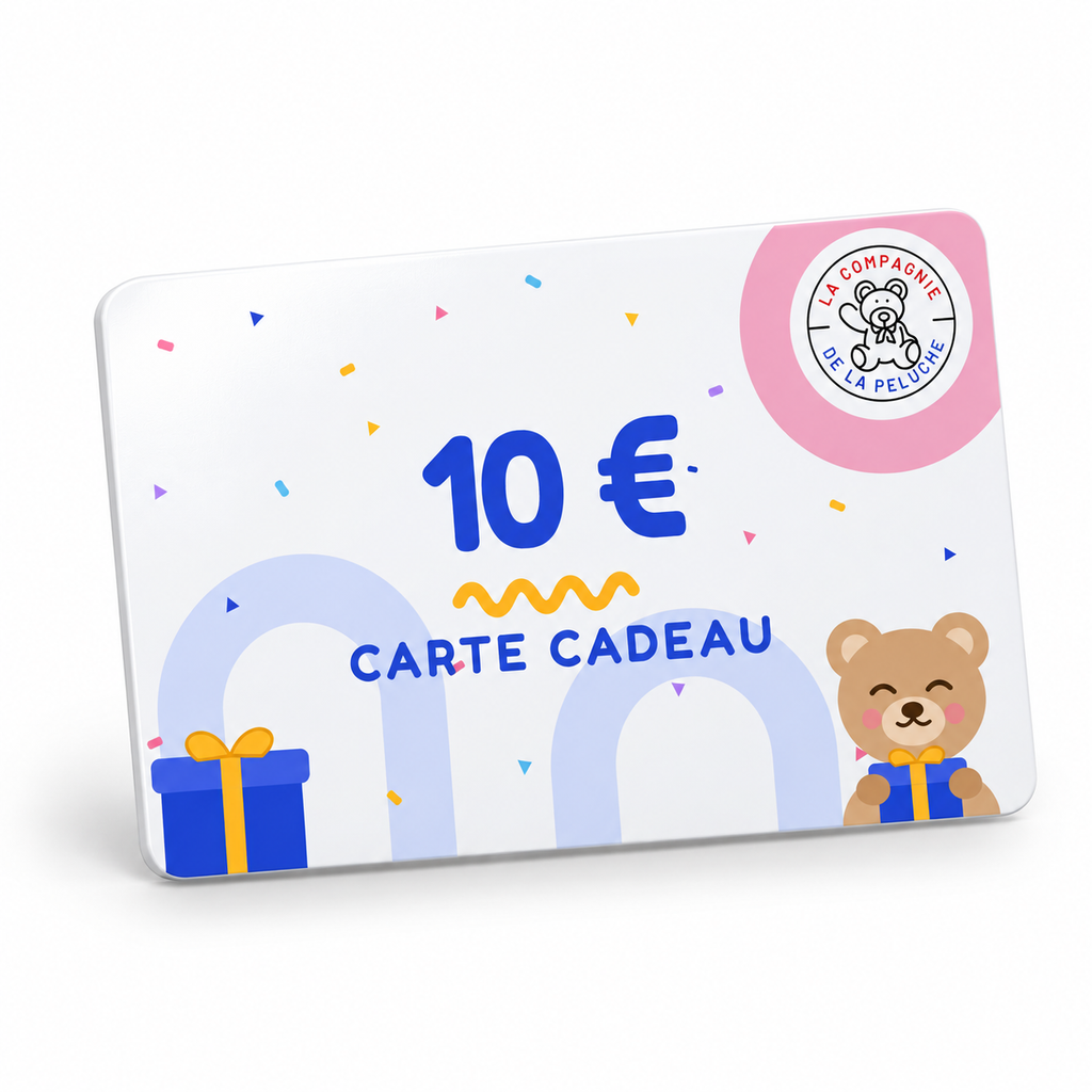 Carte cadeau de 10€ La compagnie de la peluche