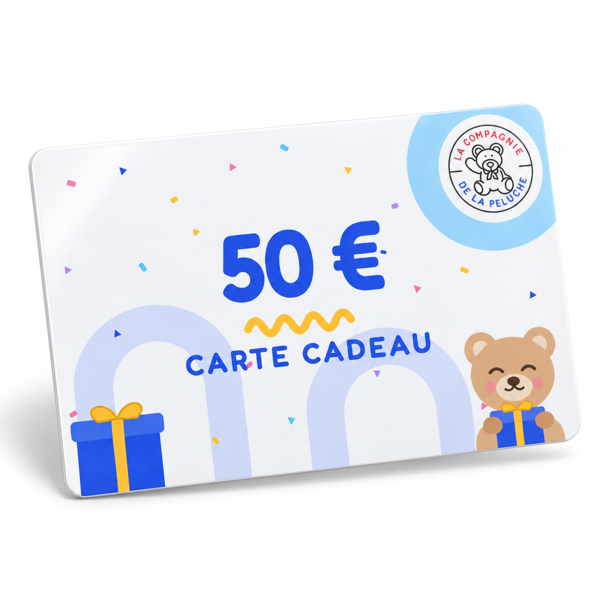 Carte cadeau de 50€ La compagnie de la peluche