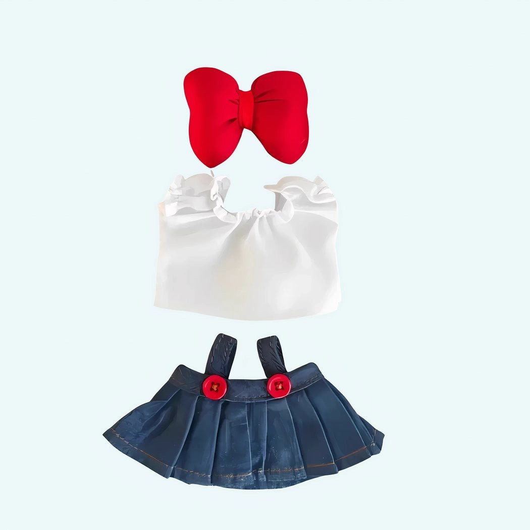 Ensemble de vêtements peluche type Labubu mignon