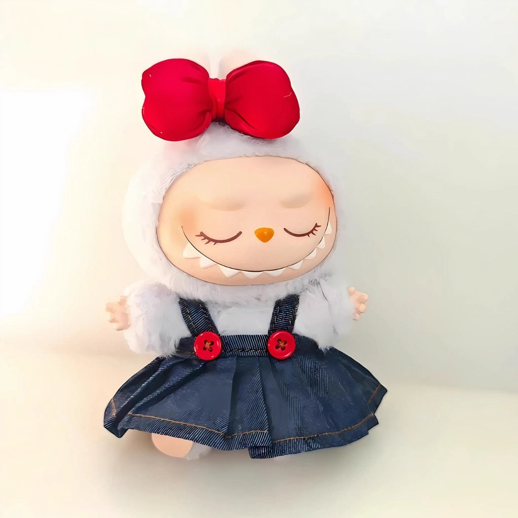 Ensemble de vêtements peluche type Labubu mignon