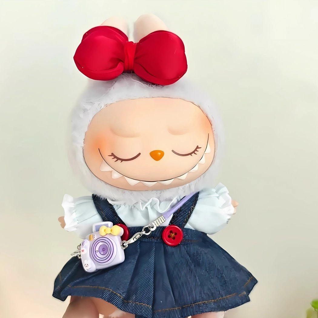 Ensemble de vêtements peluche type Labubu mignon