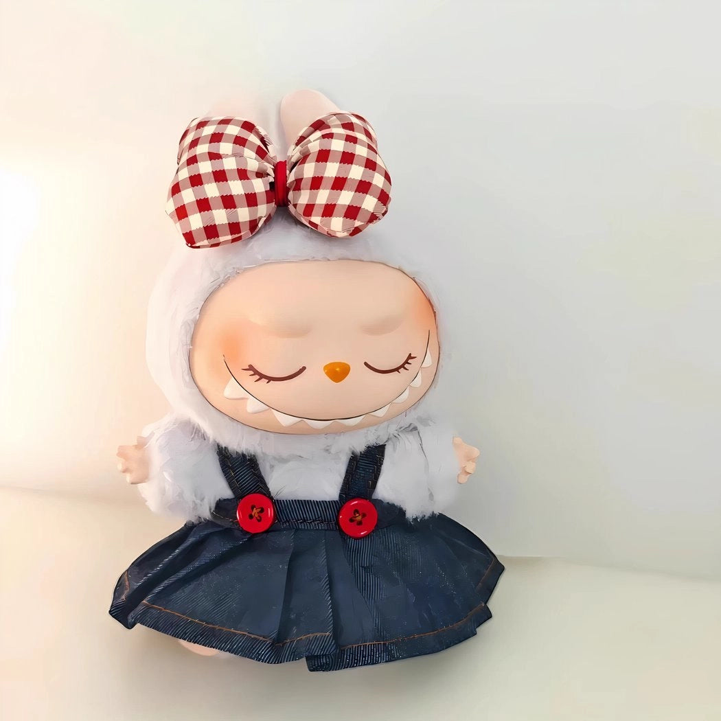 Ensemble de vêtements peluche type Labubu mignon