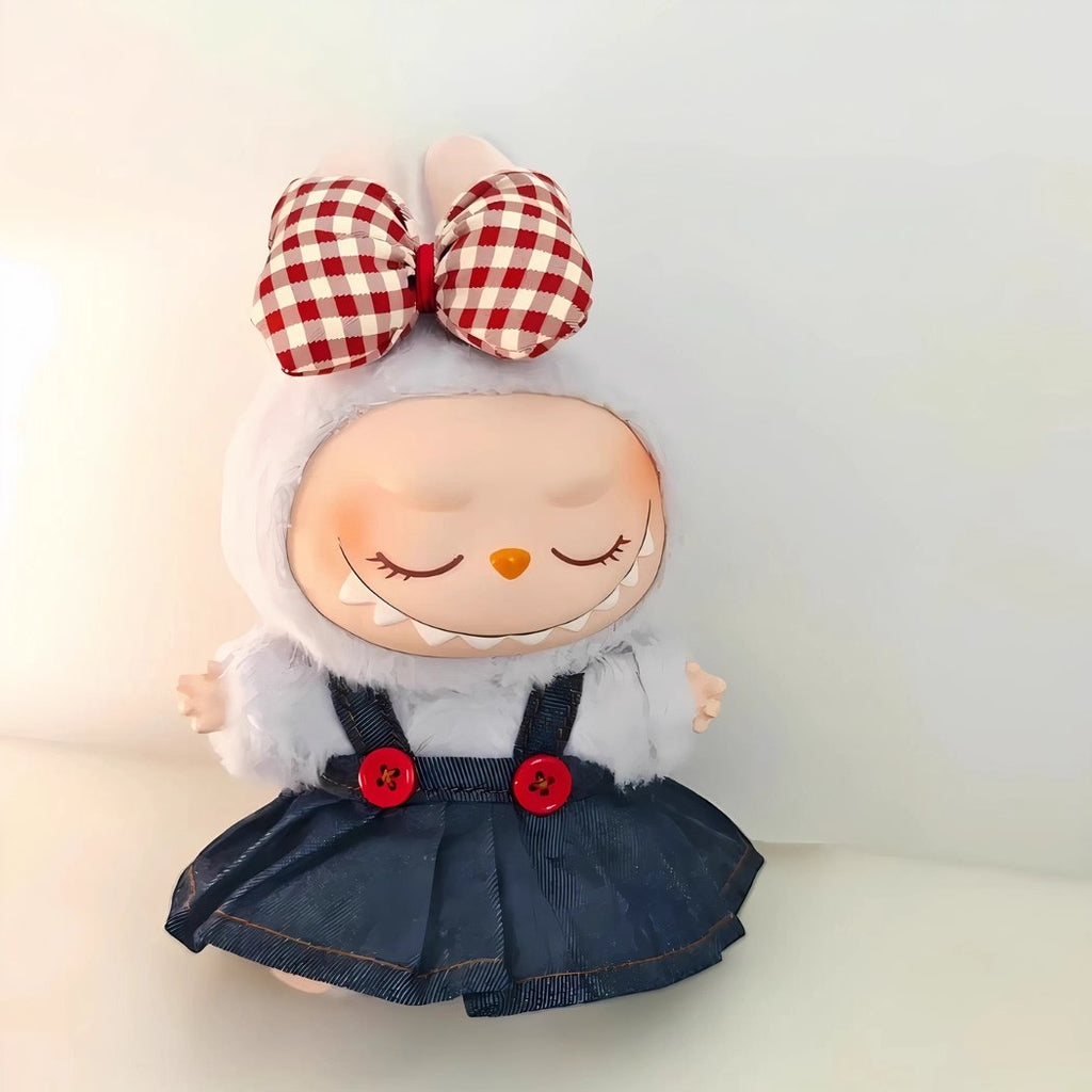 Ensemble de vêtements peluche type Labubu mignon