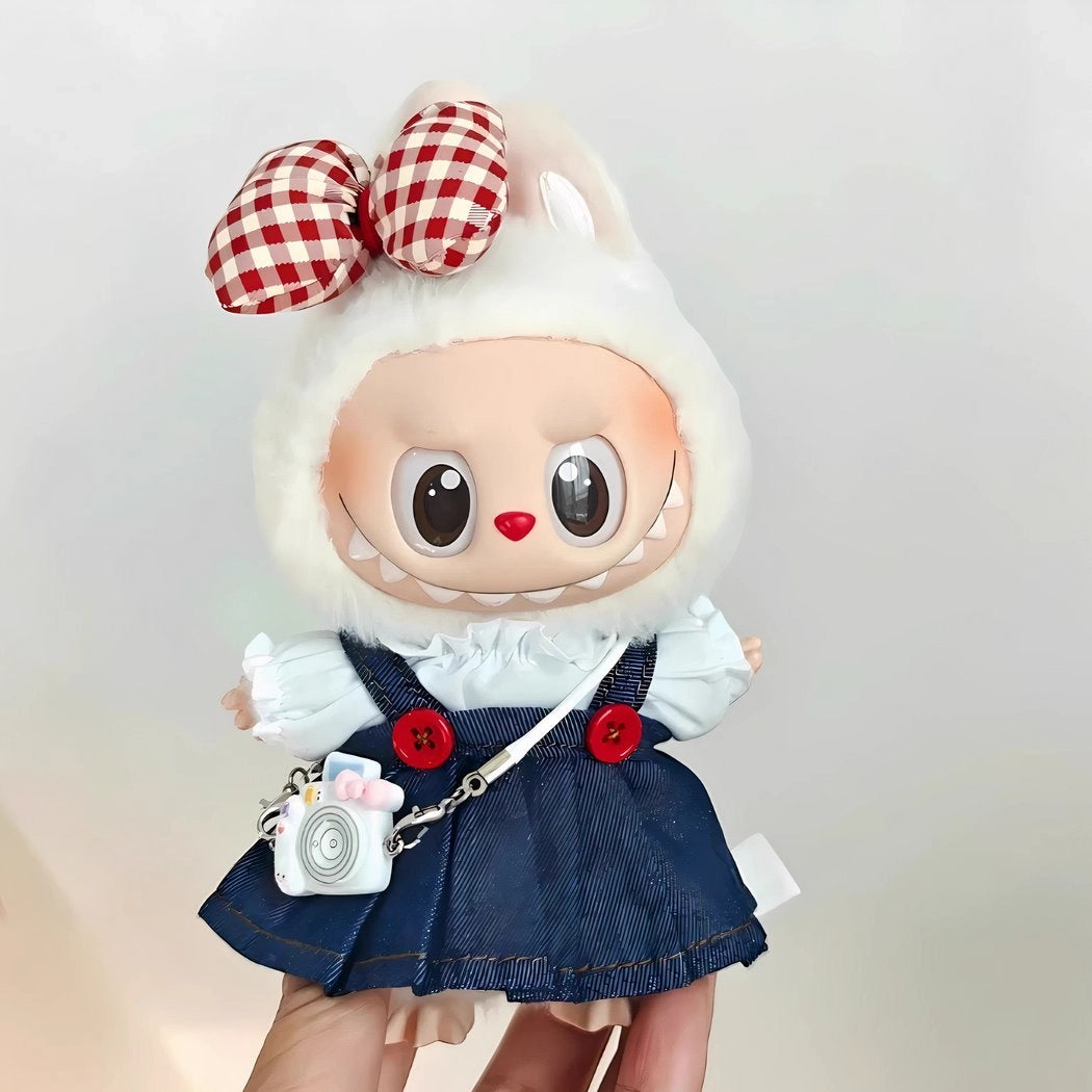 Ensemble de vêtements peluche type Labubu mignon