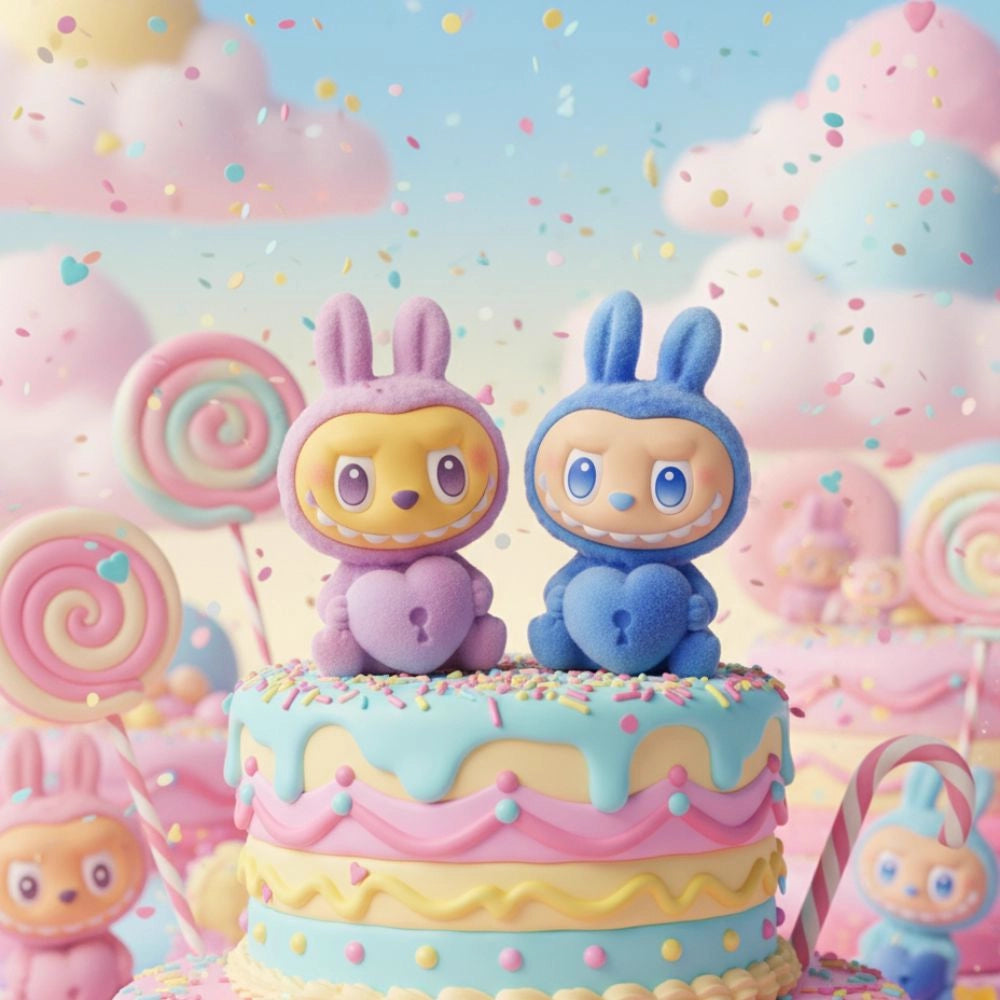 Figurines style Labubu en vinyle collection Energie