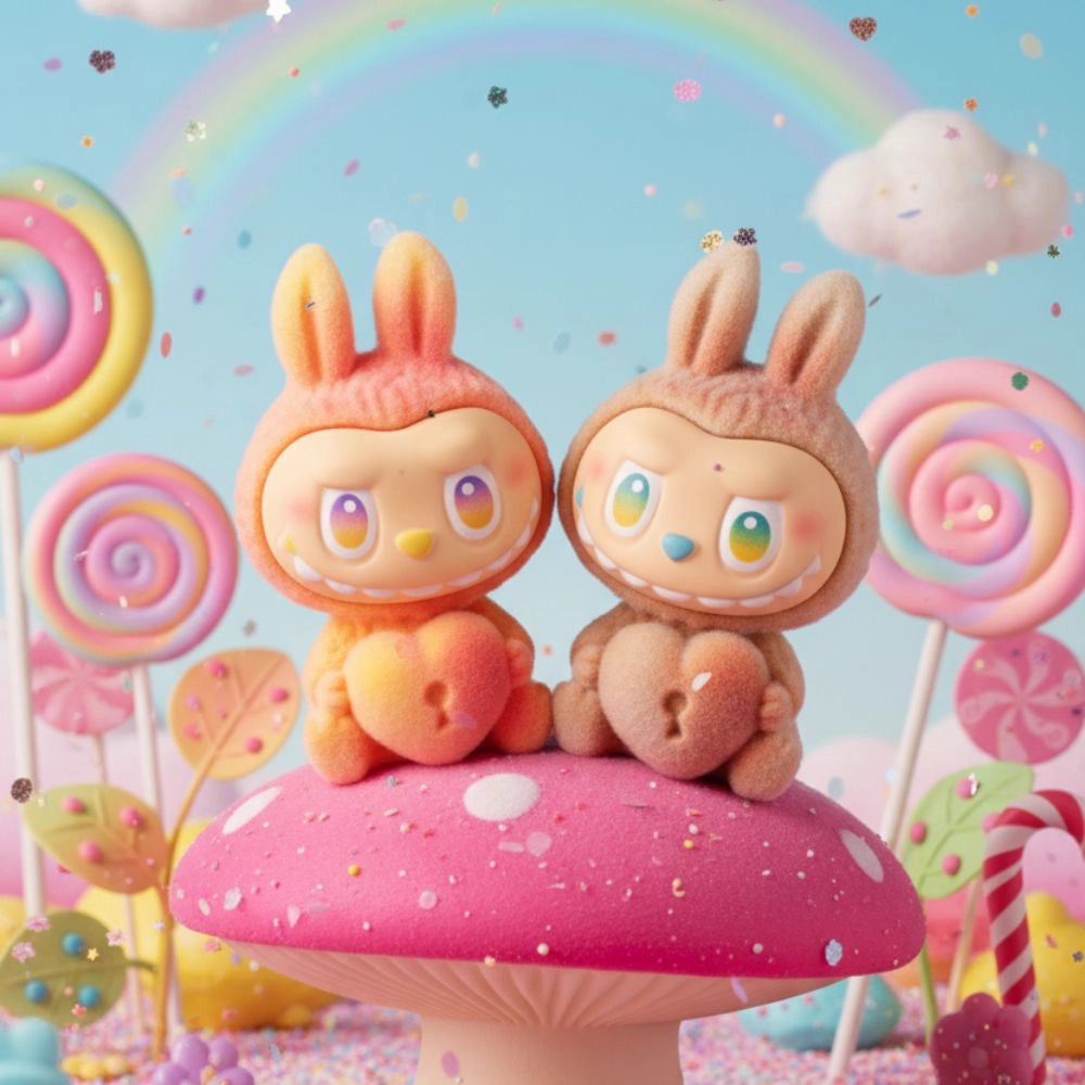 Figurines style Labubu en vinyle collection Energie