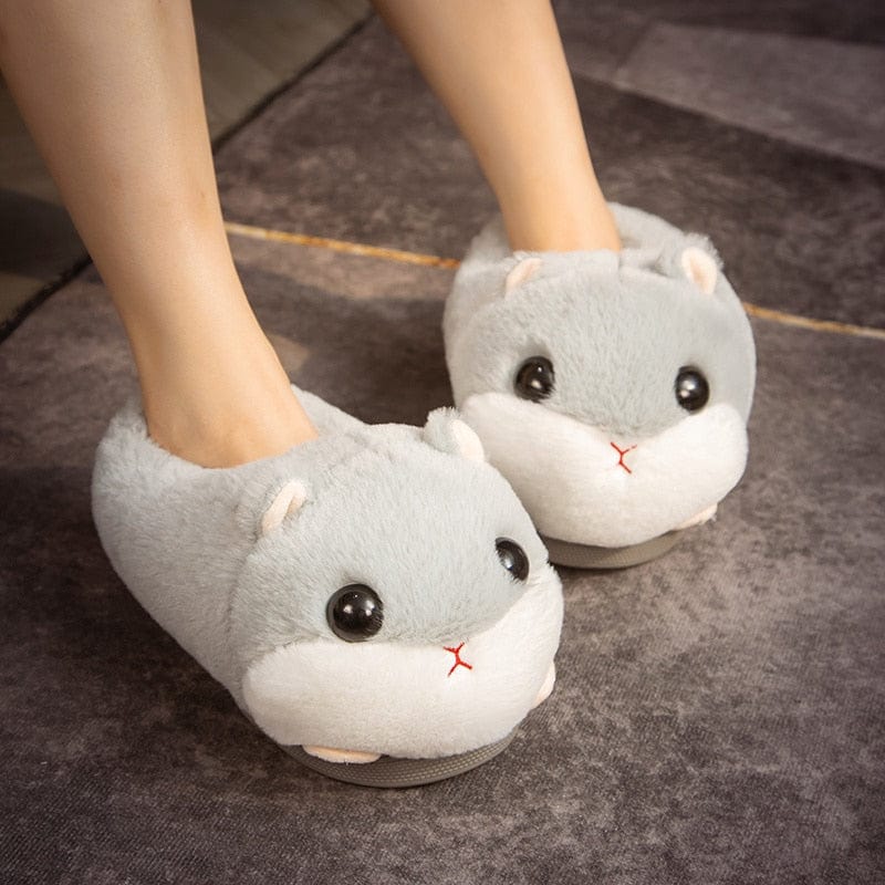 L'hamster mignon - chausson en peluche