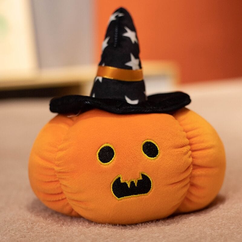 La citrouille de la peur - peluche d'halloween Moustache Etoile / 20cm