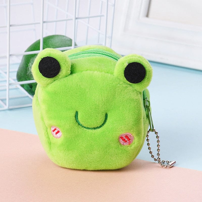 La grenouille câlin - petit sac en peluche