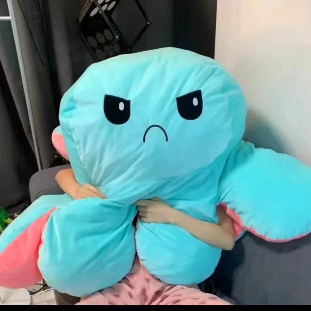 La pieuvre géante - peluche réversible