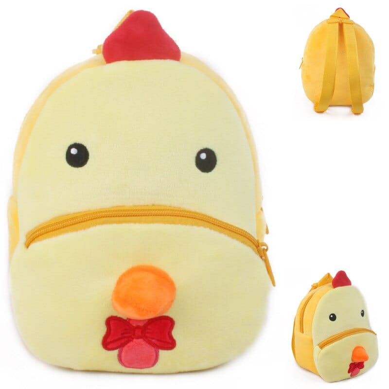 La poule de basse-cour - sac à dos en peluche