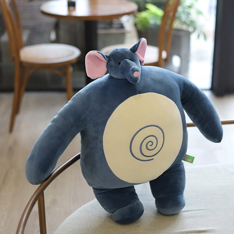 La souris bodybuildée - peluche bébé