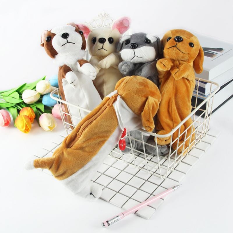 Le chien saucisse - trousse en peluche