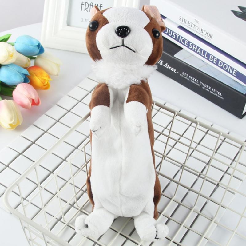 Le chien saucisse - trousse en peluche