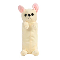 Le chien saucisse - trousse en peluche Blanc