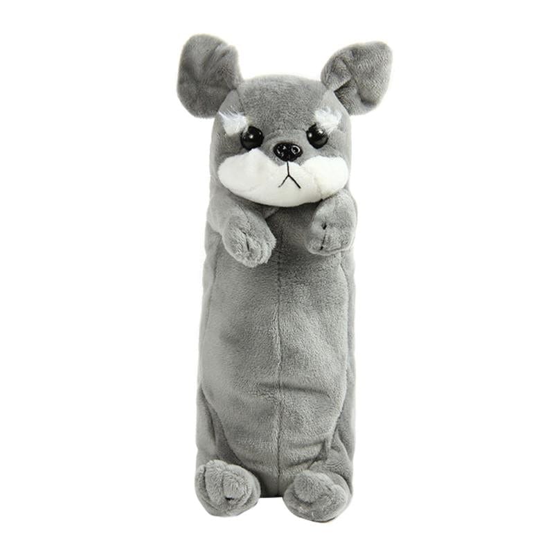 Le chien saucisse - trousse en peluche Gris
