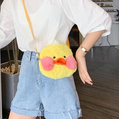 Le poussin de compagnie - sac à bandoulière en peluche