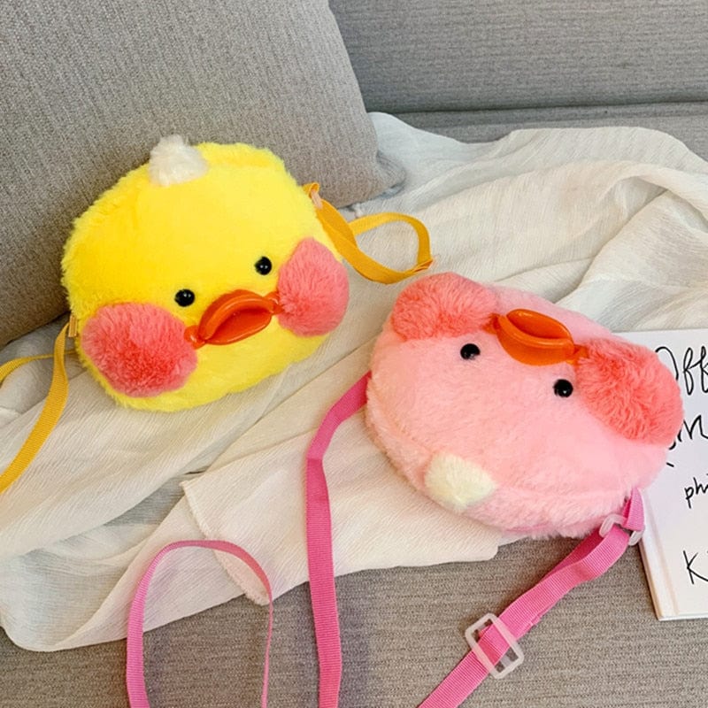 Le poussin de compagnie - sac à bandoulière en peluche