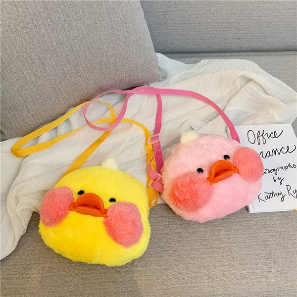 Le poussin de compagnie - sac à bandoulière en peluche