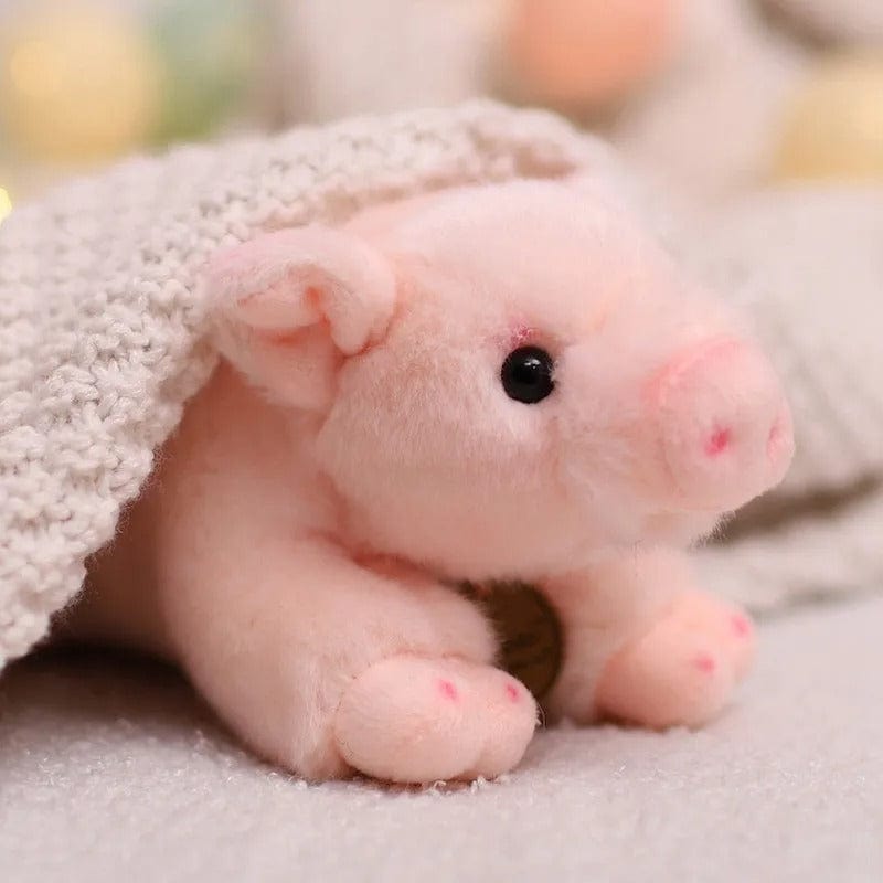 Peluche cochon réaliste et douce