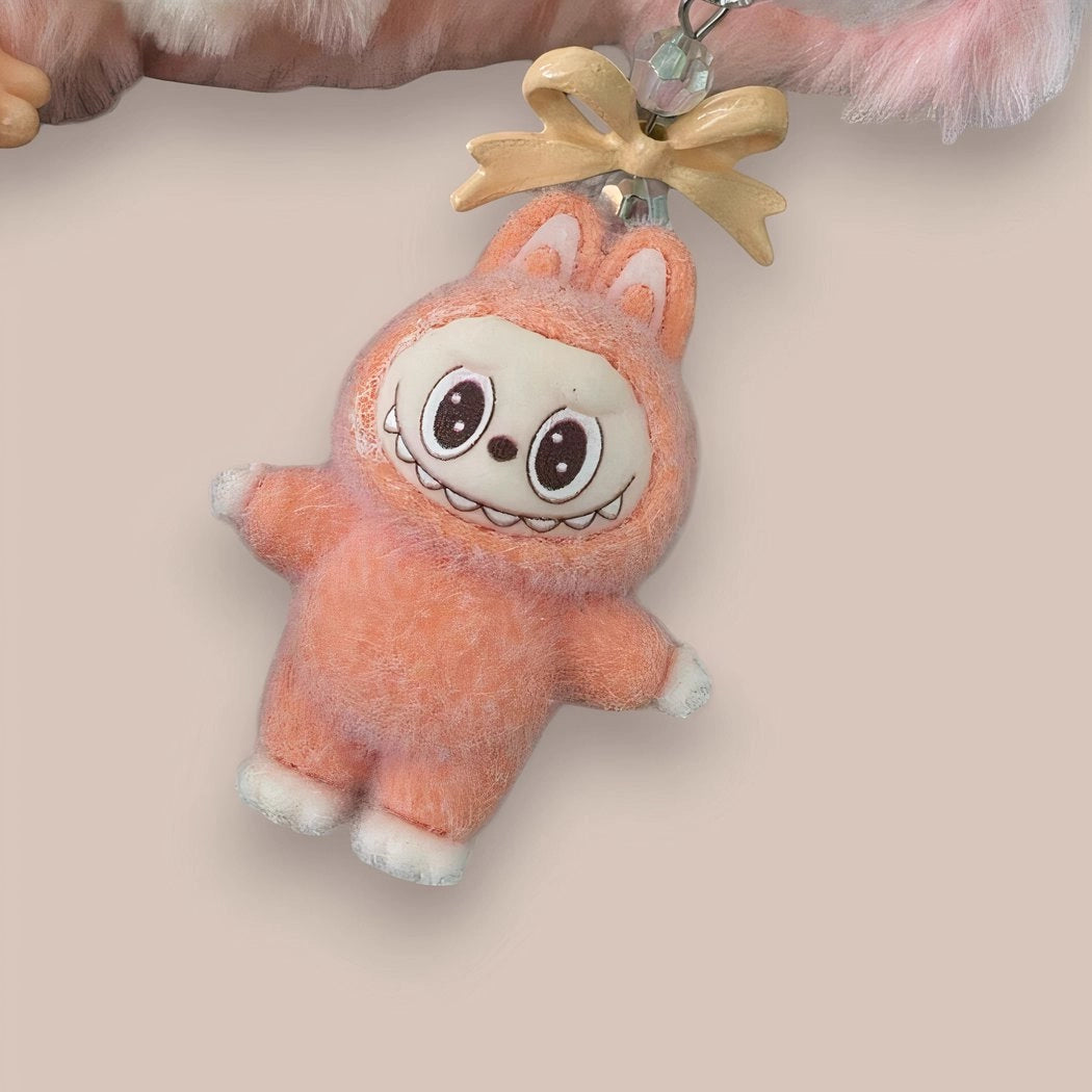 Mini porte-clé peluche style Labubu