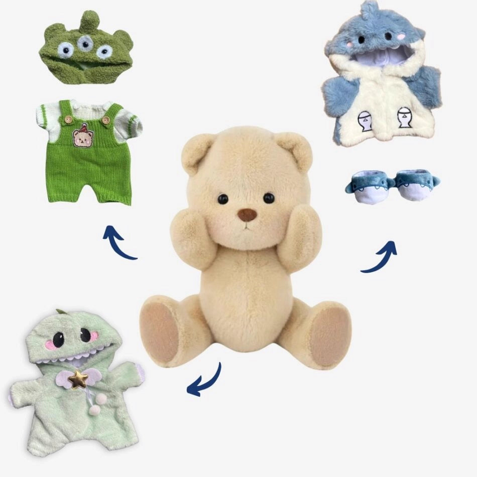 Ours en peluche déguisé en alien