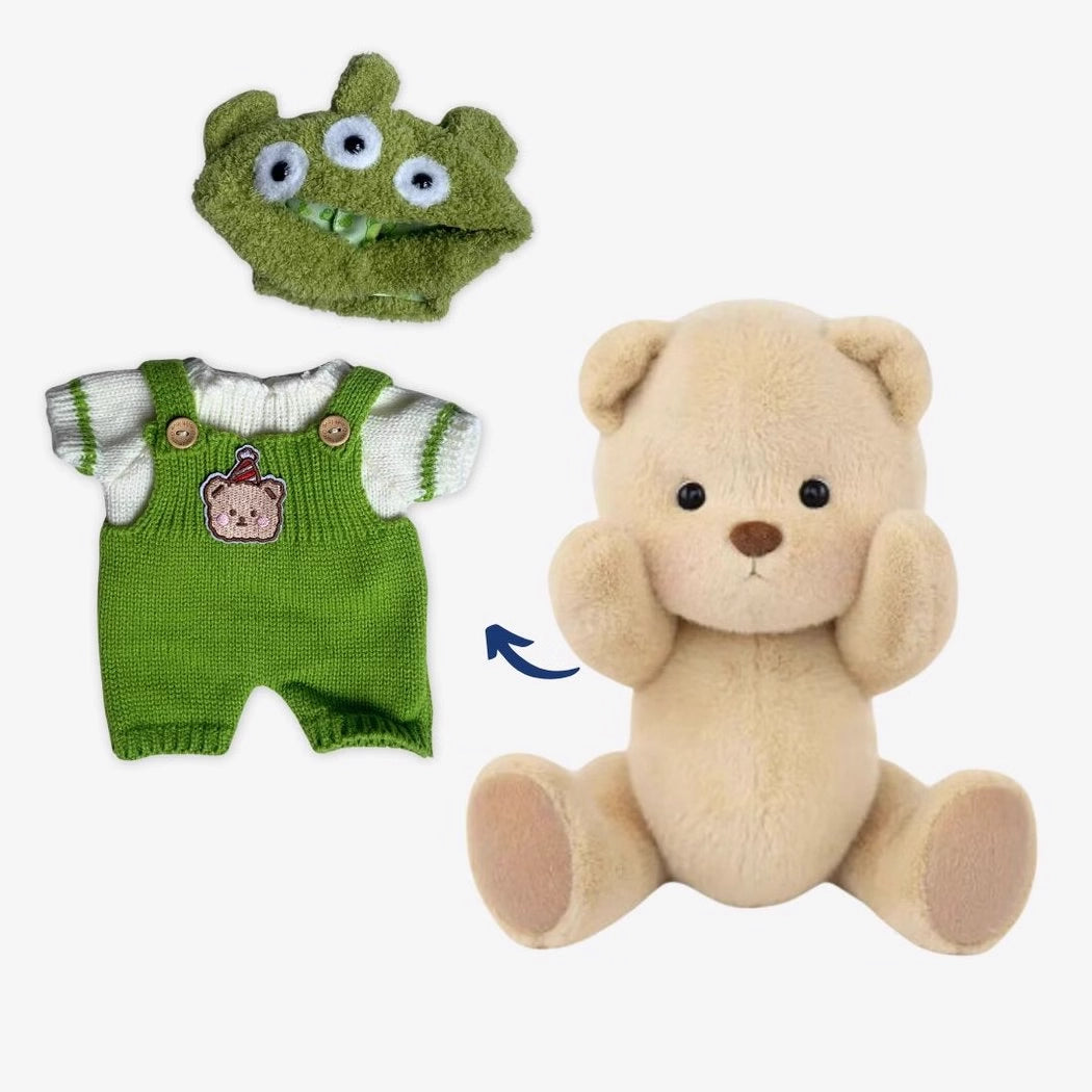 Ours en peluche déguisé en alien