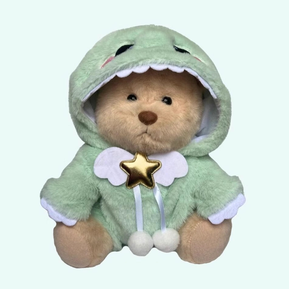 Ours en peluche déguisé en dinosaure