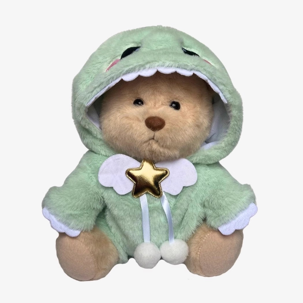 Ours en peluche déguisé en dinosaure