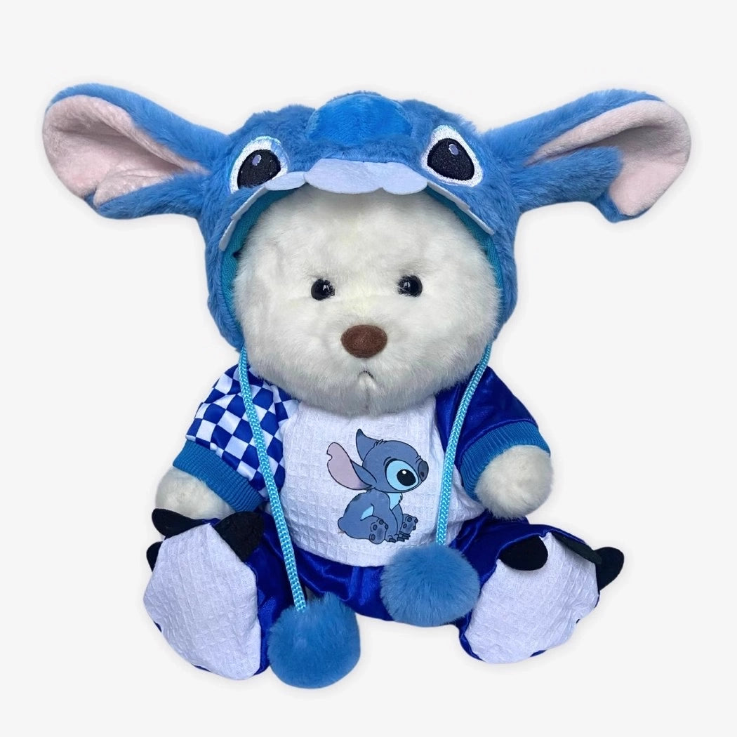 Ours en peluche déguisé en stitch